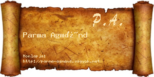 Parma Agmánd névjegykártya